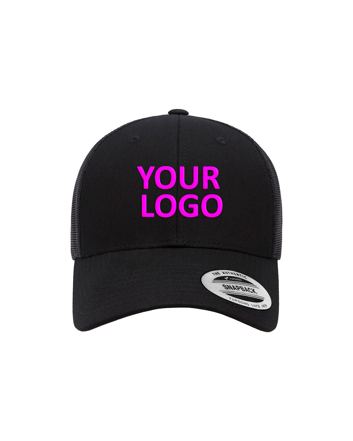 Yupoong Classic Elite Custom Caps, Black