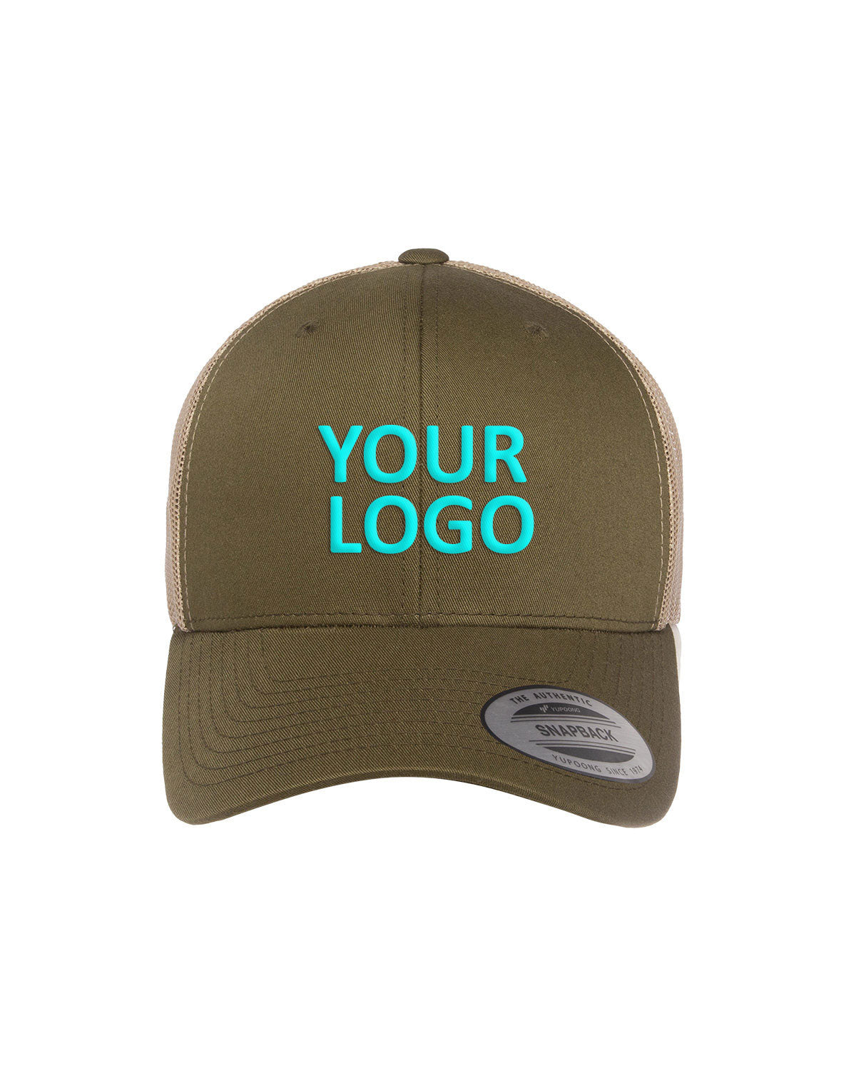 Yupoong Adult Retro Trucker Cap 6606 MOSS/ KHAKI