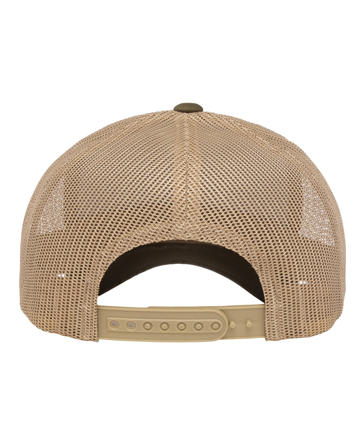 Yupoong Retro Branded Trucker Caps, Moss/ Khaki