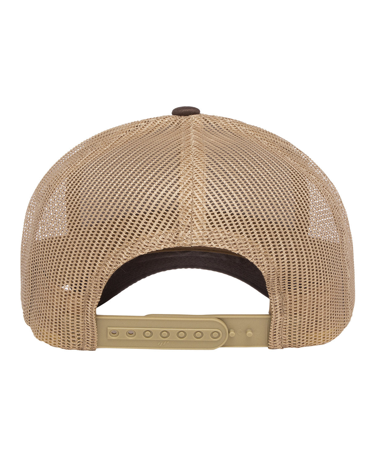 Yupoong Retro Branded Trucker Caps, Brown/ Khaki