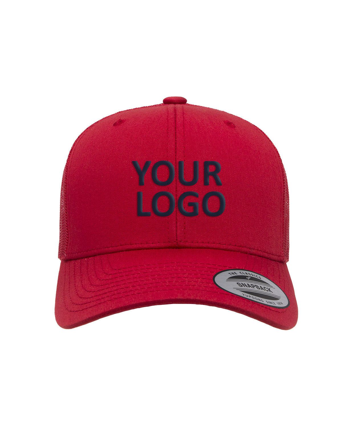 Yupoong Adult Retro Trucker Cap 6606 RED