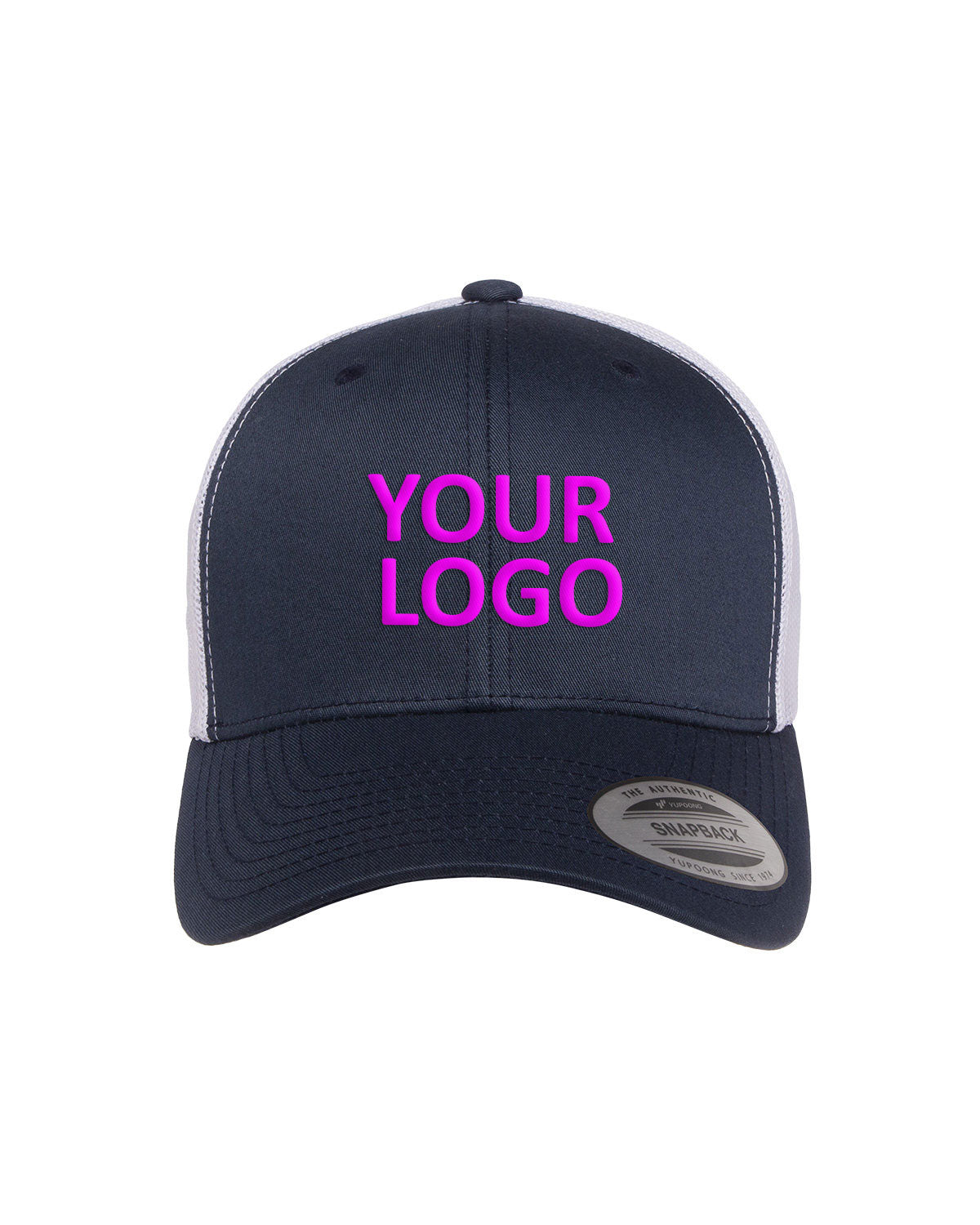 Yupoong Adult Retro Trucker Cap 6606 NAVY/WHITE