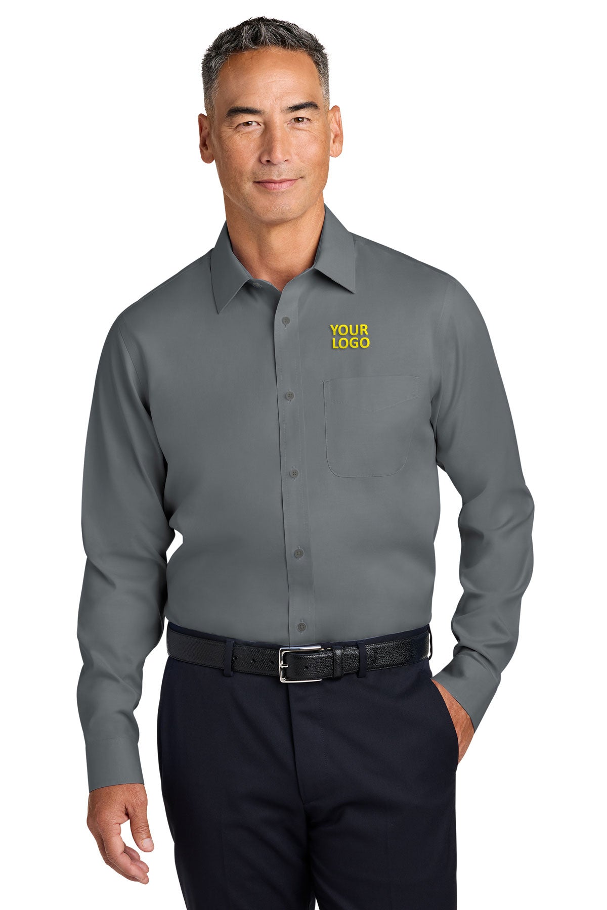 Brooks Brothers Black BB18012 logo shirts