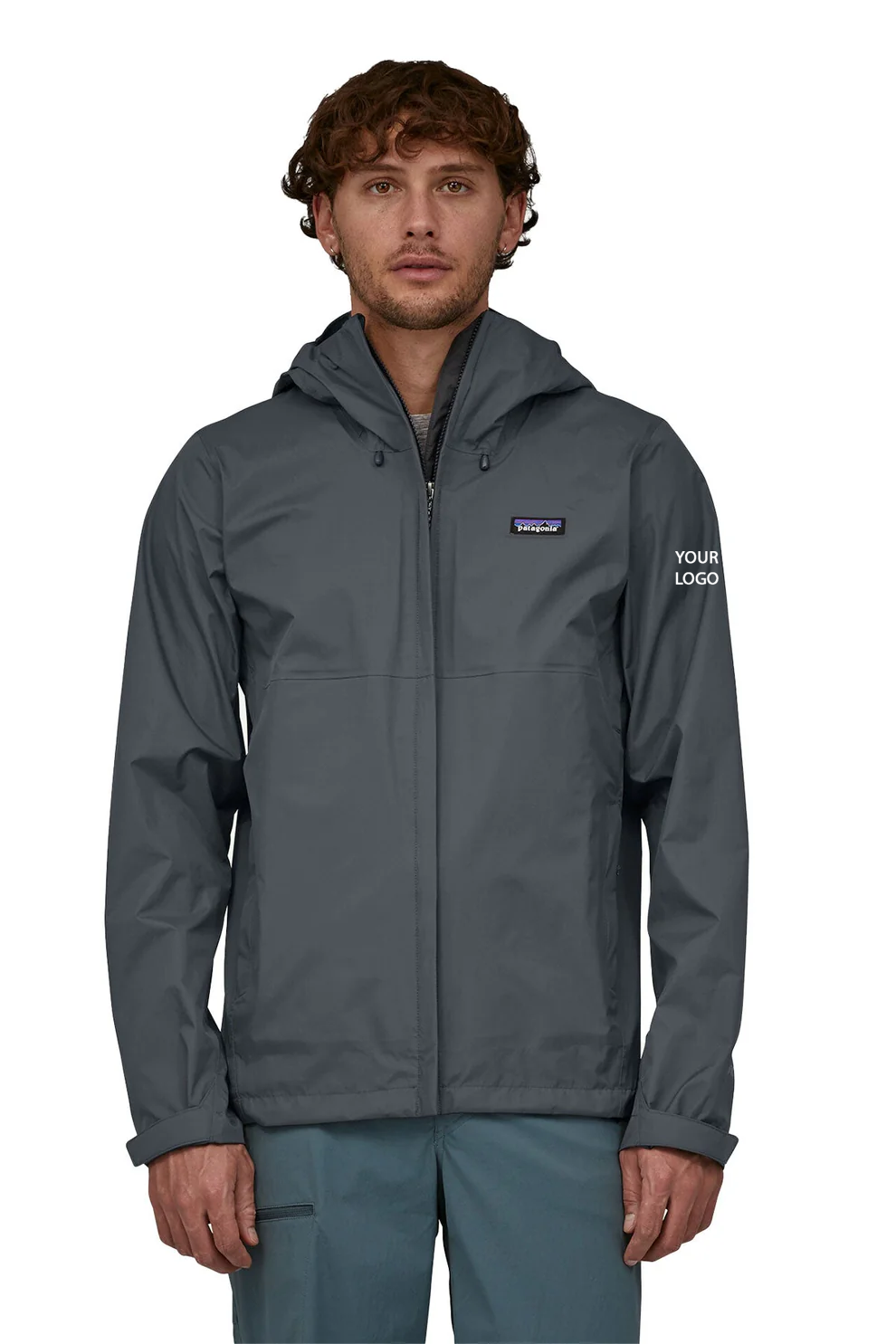 Patagonia Torrentshell 3L Rain Custom Jackets, Smolder Blue [Versalift]