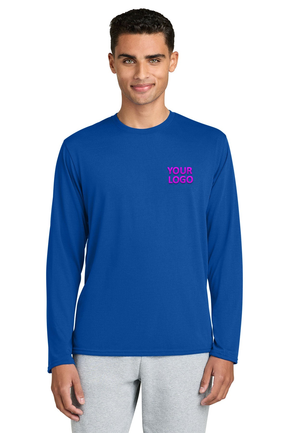 gildan performance long sleeve t shirt 42400 royal