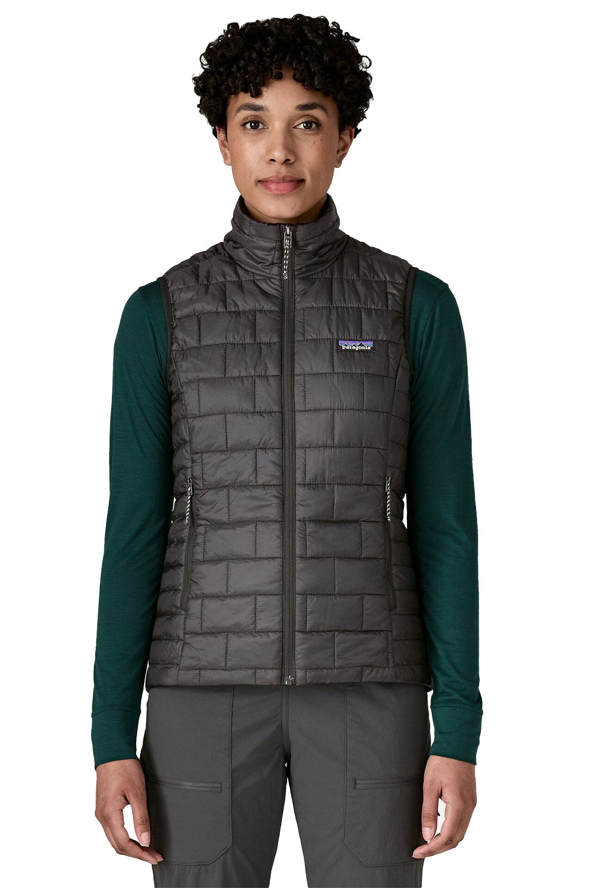 Patagonia Womens Nano Puff Custom Vests, Black [Tetralogicx]