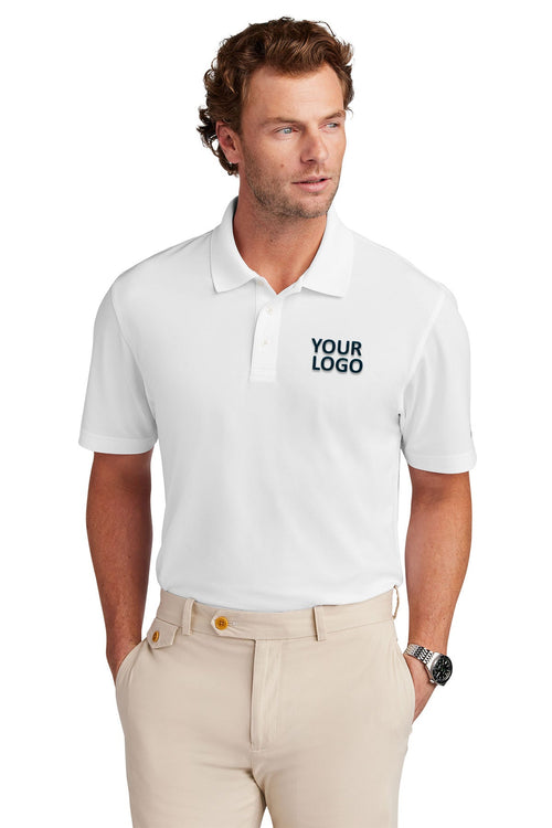 Brooks Brothers Womens Mesh Pique Performance Custom Polos, White