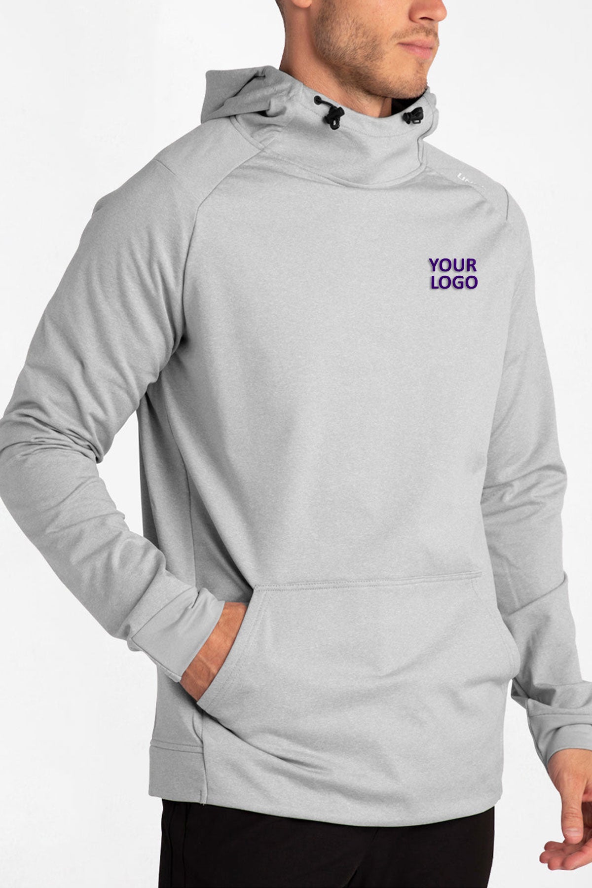 UNRL Crossover II Custom Hoodies, Heather Grey