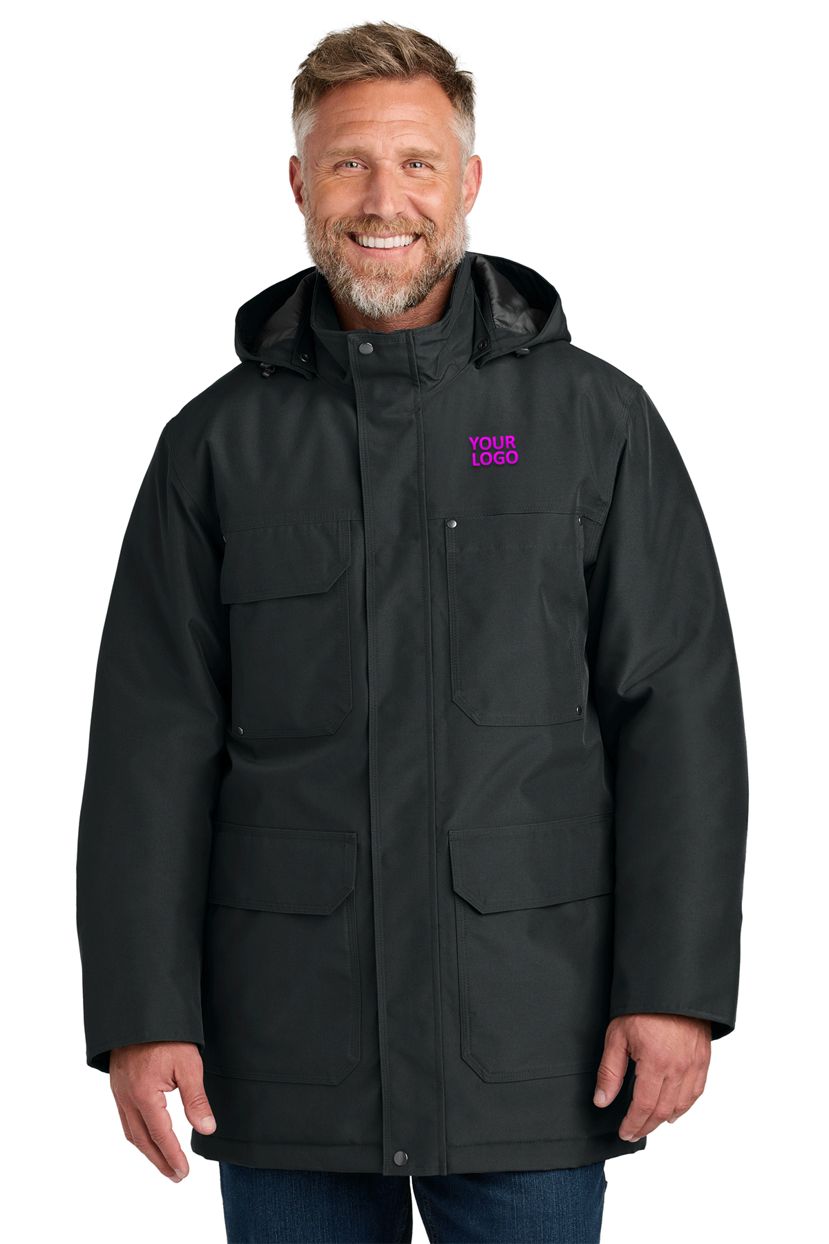 CornerStone Black CSJ10 custom logo jackets