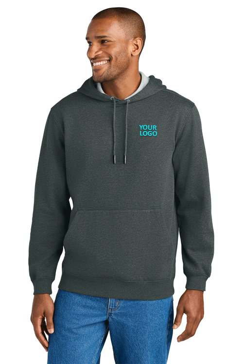 CornerStone Tough Fleece Custom Full-Zip Hoodies, Charcoal Heather