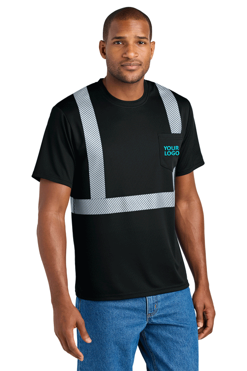 CornerStone ANSI 107 Class 2 Segmented Custom Tape Tees, Safety Yellow