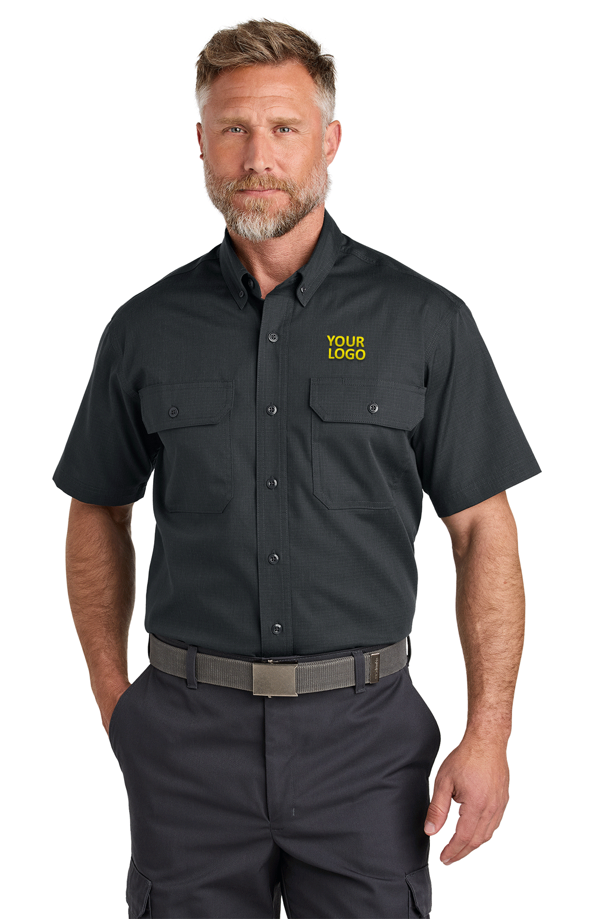 CornerStone Echo Steel CSW175 custom embroidered shirts