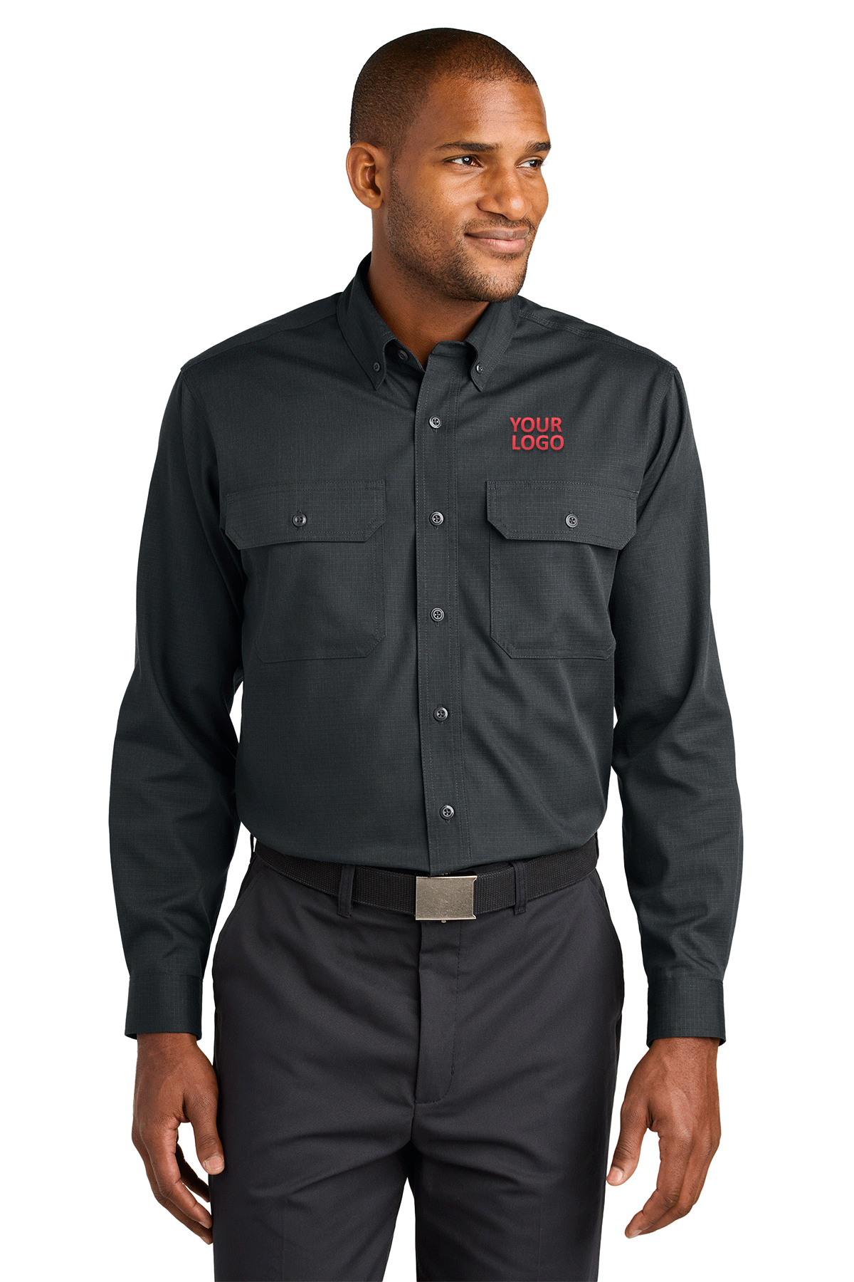 CornerStone Echo Steel CSW174 custom embroidered shirts