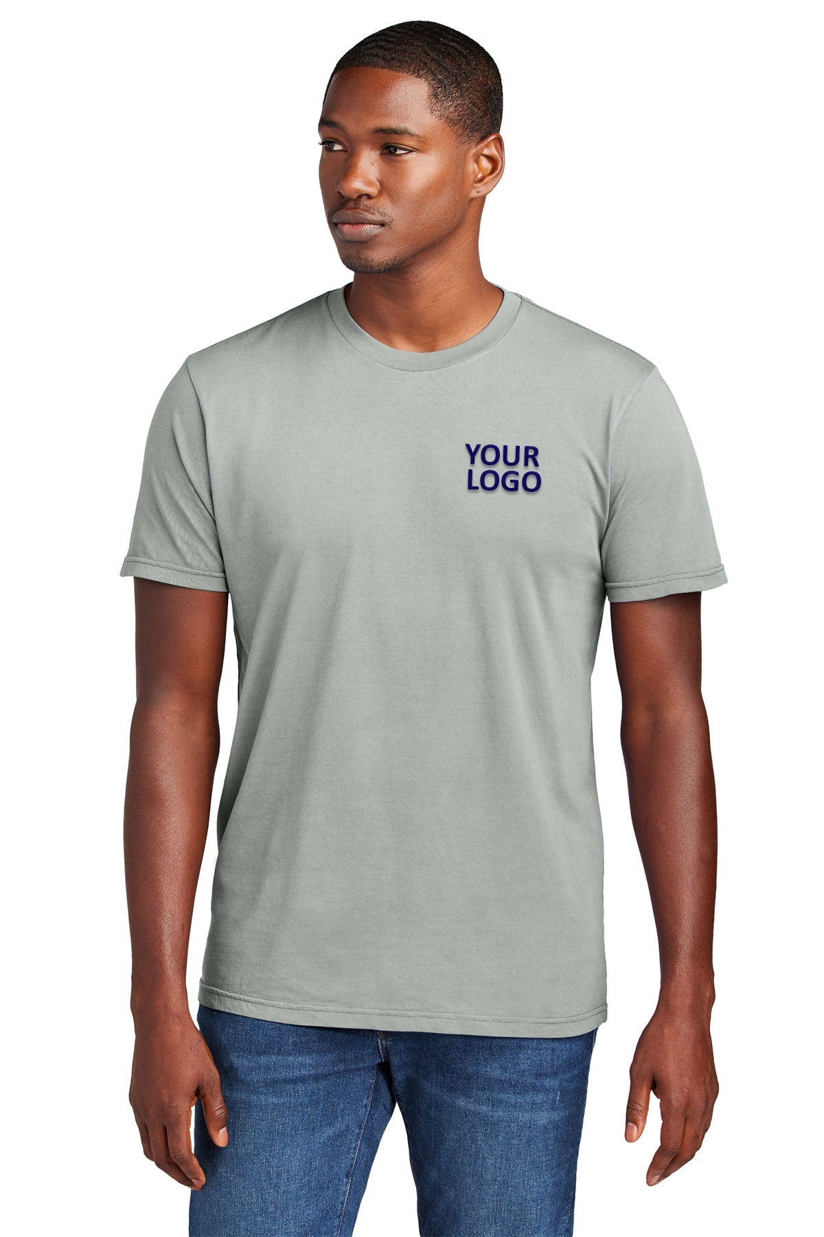 District Wash Custom Tee's, Gusty Grey