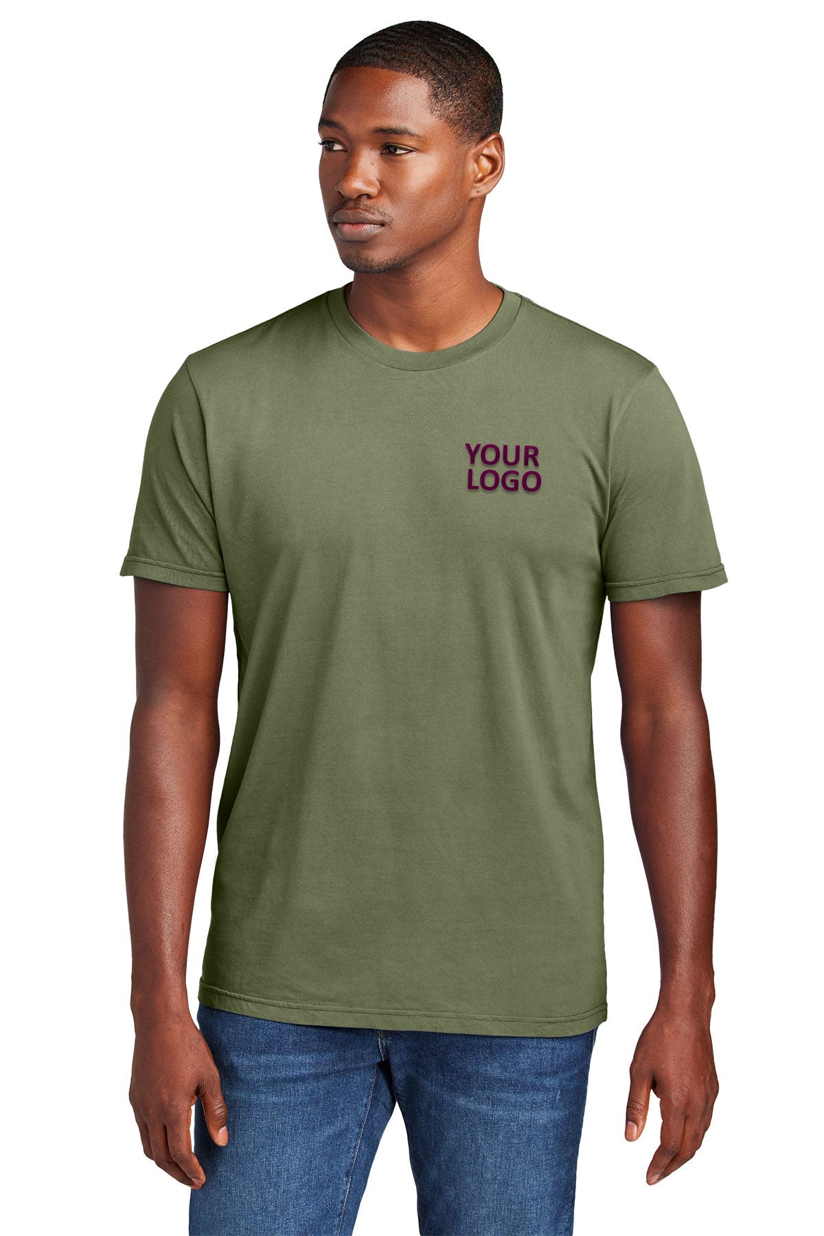 District Wash Custom Tee's, Olive Drab Green [Osage LLC]