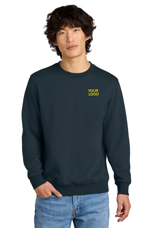 District Perfect Weight Icon Custom Tees, New Navy