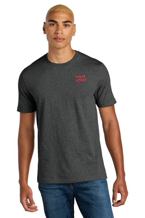 District Perfect Weight Fleece Custom Crews, Heathered Charcoal