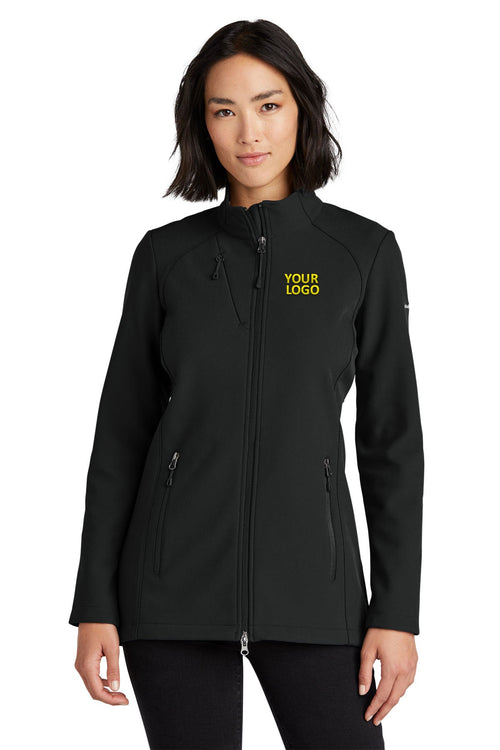 Eddie Bauer Stretch Soft Shell Custom Jackets, Deep Black