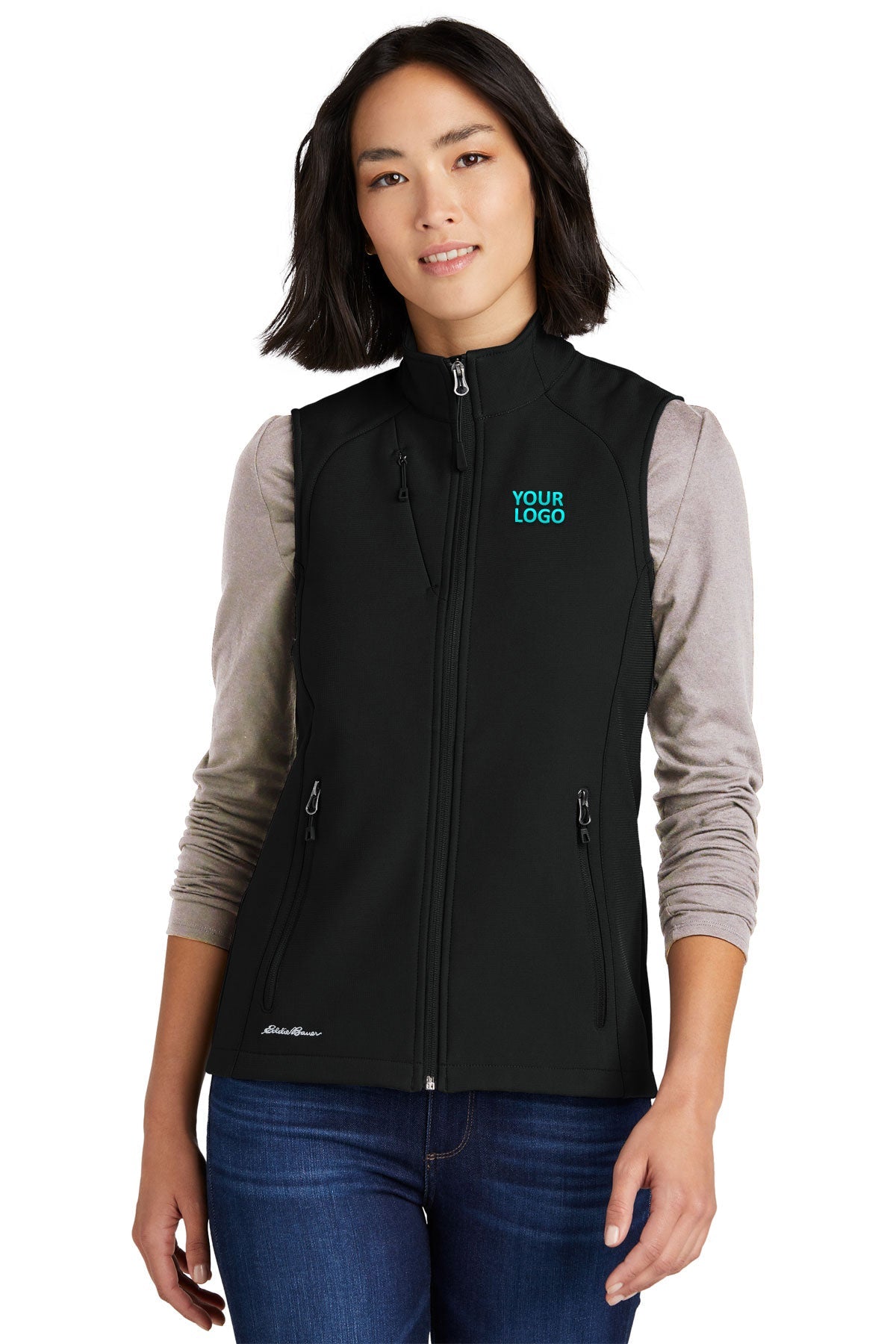 Eddie Bauer Deep Black EB547 company embroidered jackets