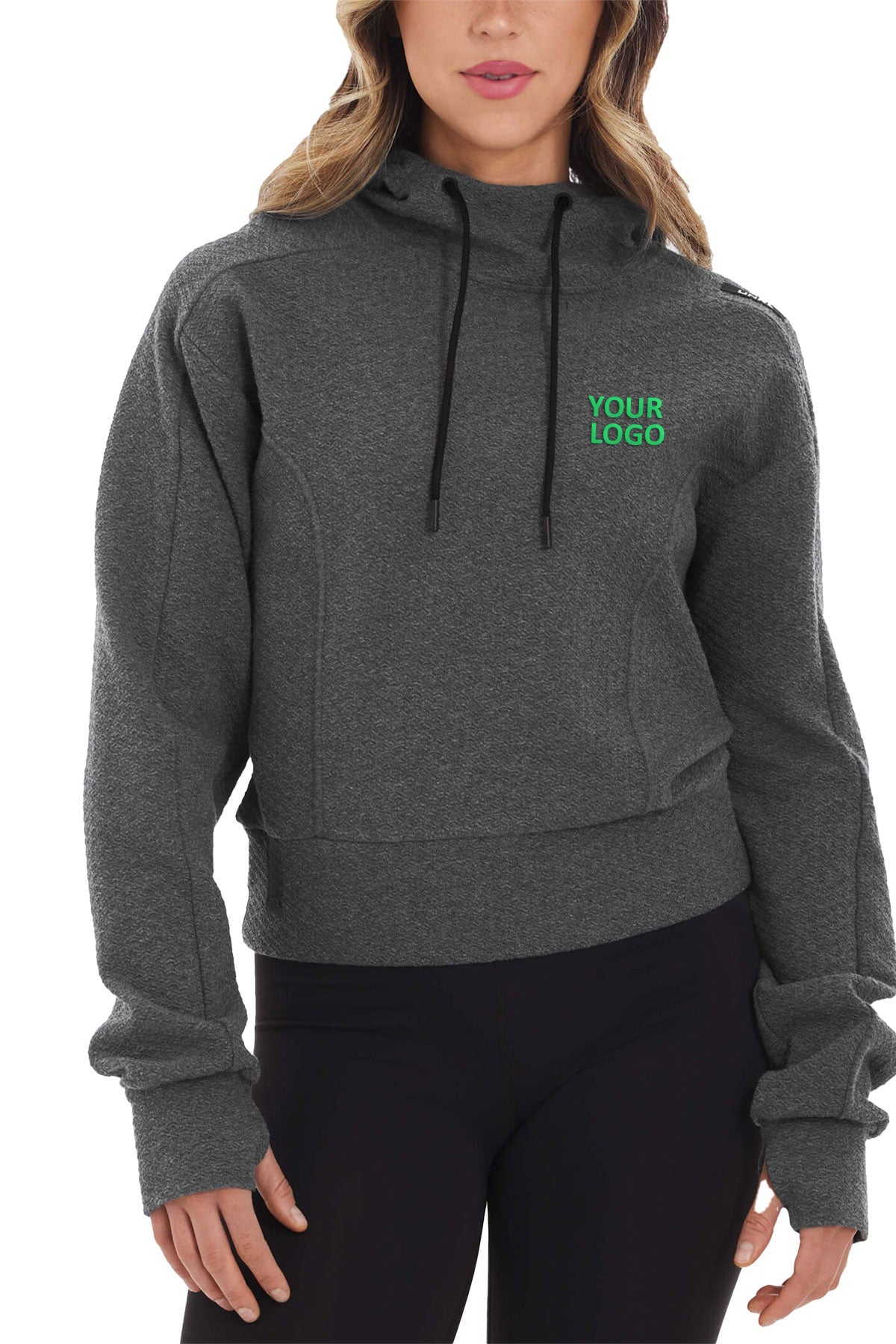 UNRL Womens Elevation Custom Hoodies, Charcoal