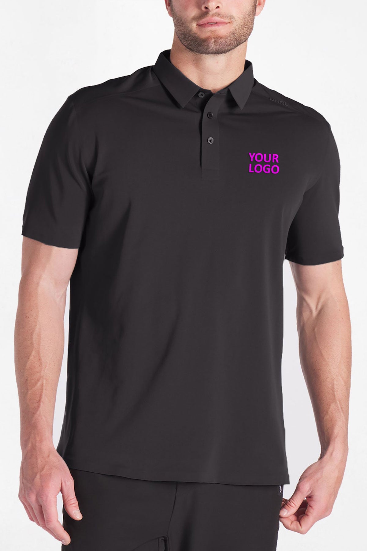 UNRL Legend Custom Polos, Matte Black
