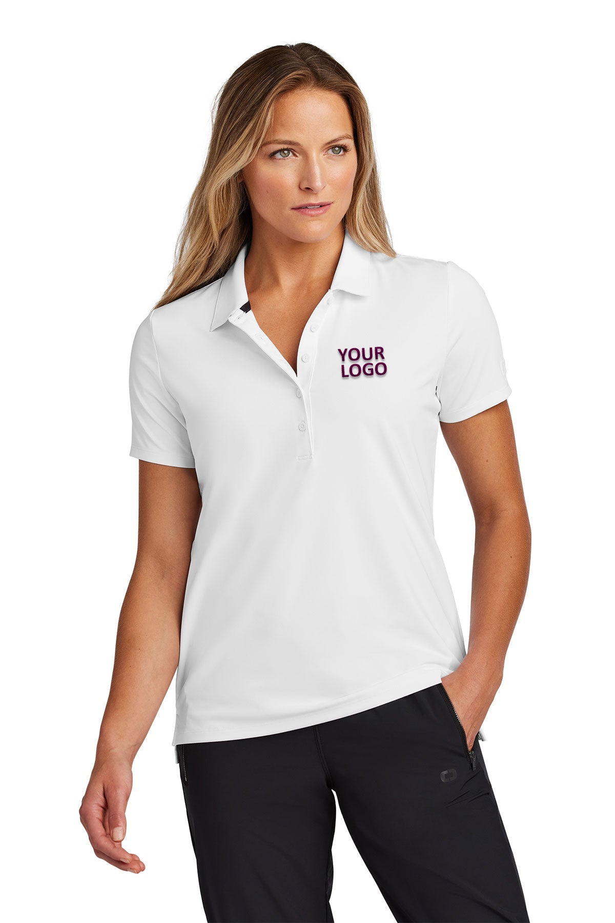 OGIO Ladies Regain Custom Polos, White [Spring Meadow Nursery]