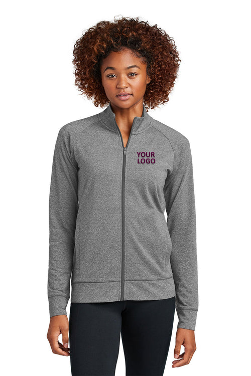 Sport-Tek Custom Sport-Wick Stretch Cadet Jackets, Charcoal Grey Heather