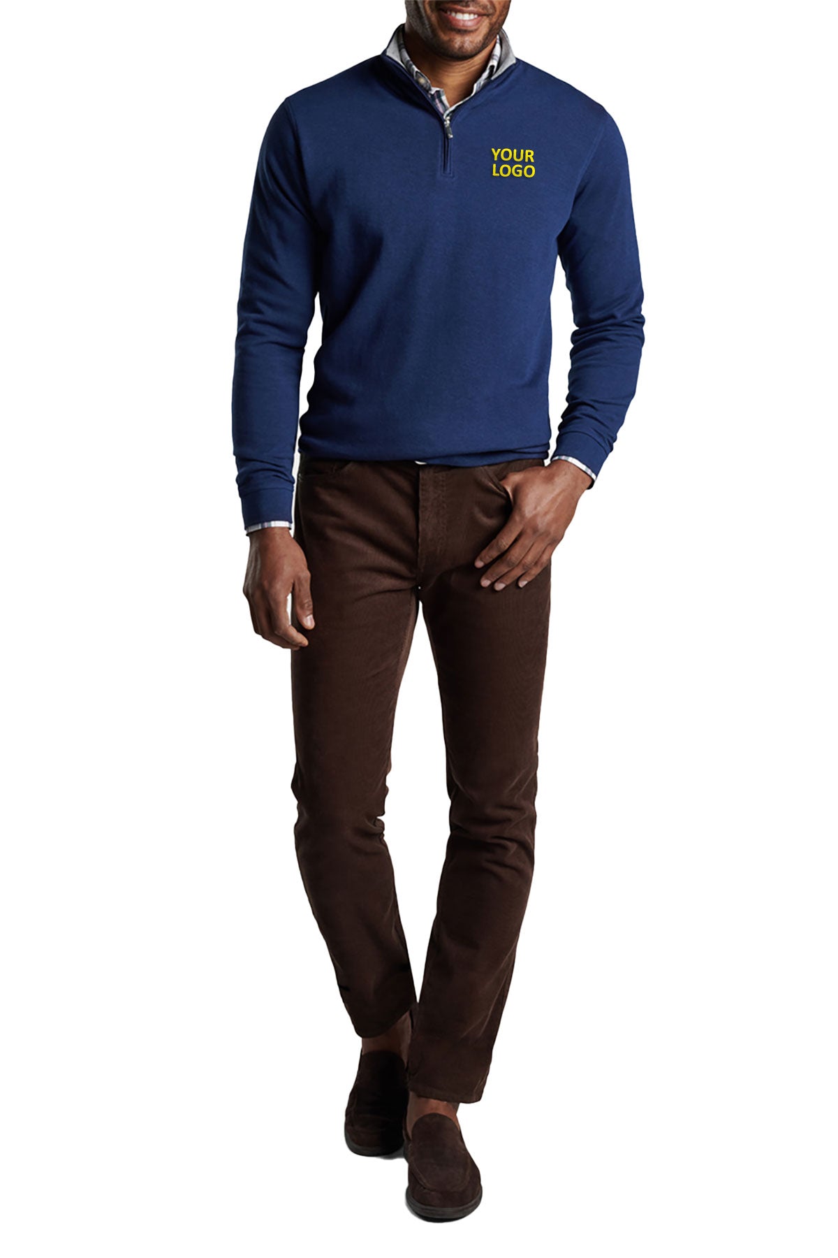 Peter Millar Crown Comfort Custom Quarter Zips, Navy