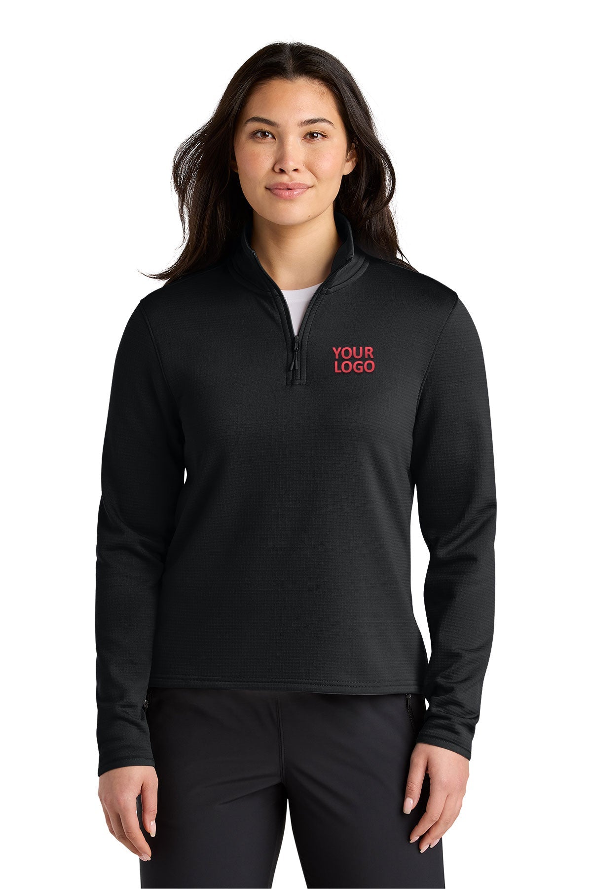 The North Face Womens Aim 1/4-Zip Custom Fleeces, TNF Black [Razor Consulting Solutions]