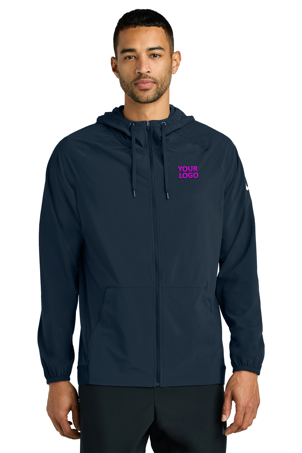 Nike Navy/ Game Royal NKFQ4761 company logo jackets