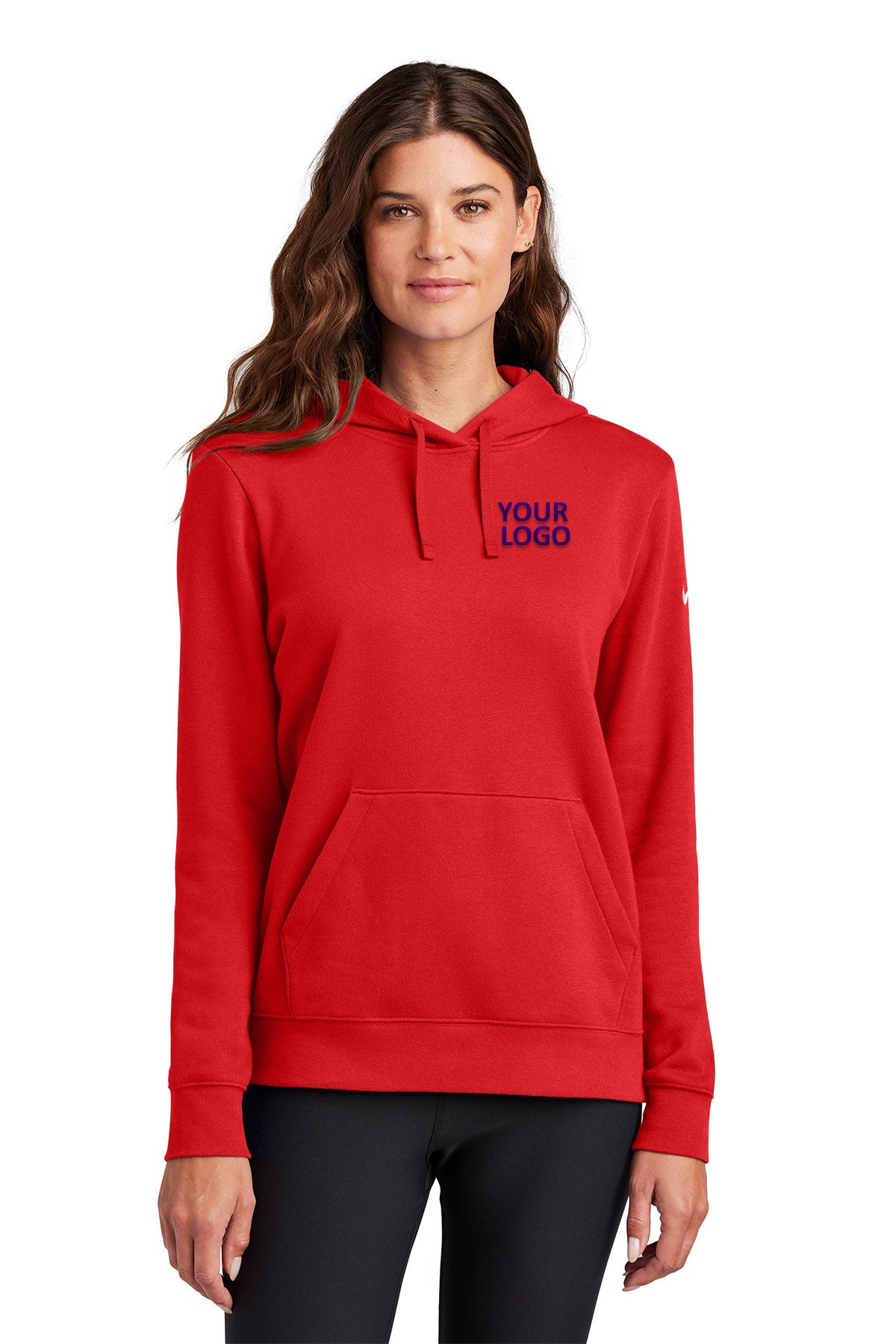 Nike University Red NKFD9889 custom embroidered sweatshirts