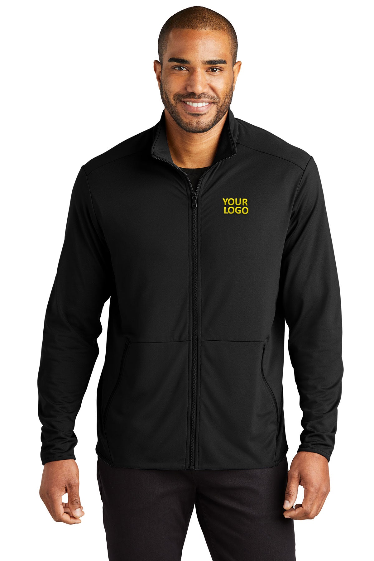 Port Authority Black K595 business logo jackets