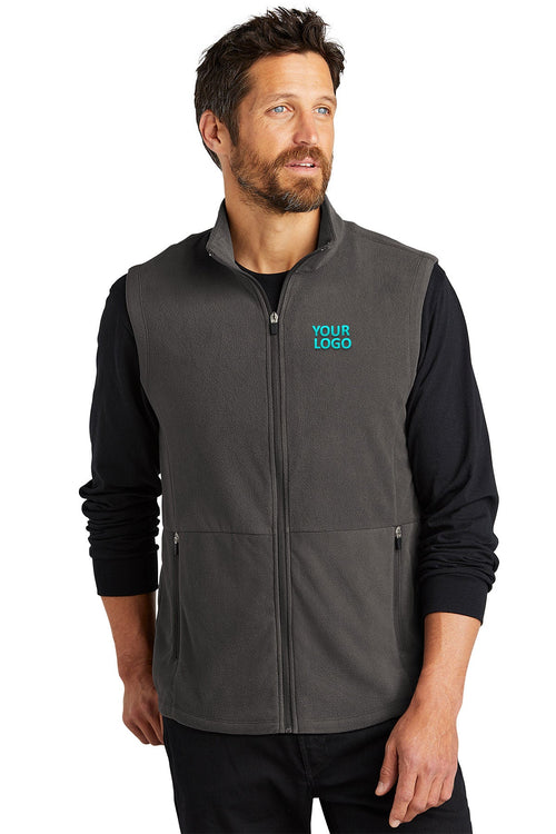 Port Authority Womens Accord Microfleece Custom Vests, Pewter [PureStar]