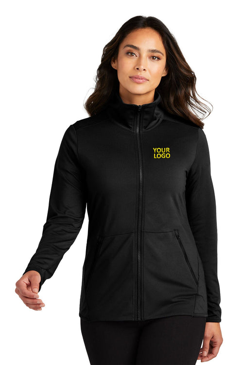 Port Authority Accord Stretch Custom Fleece Full-Zips, Black