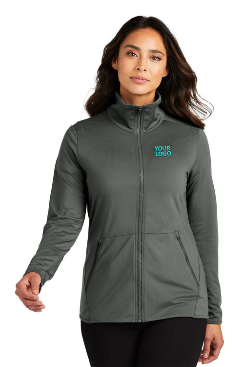Port Authority Accord Stretch Custom Fleece Full-Zips, Pewter
