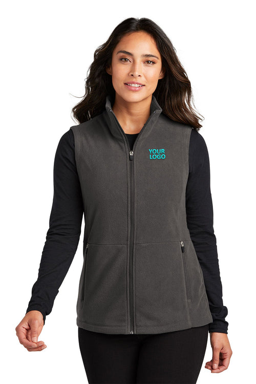 Port Authority Accord Microfleece Custom Vests, Pewter