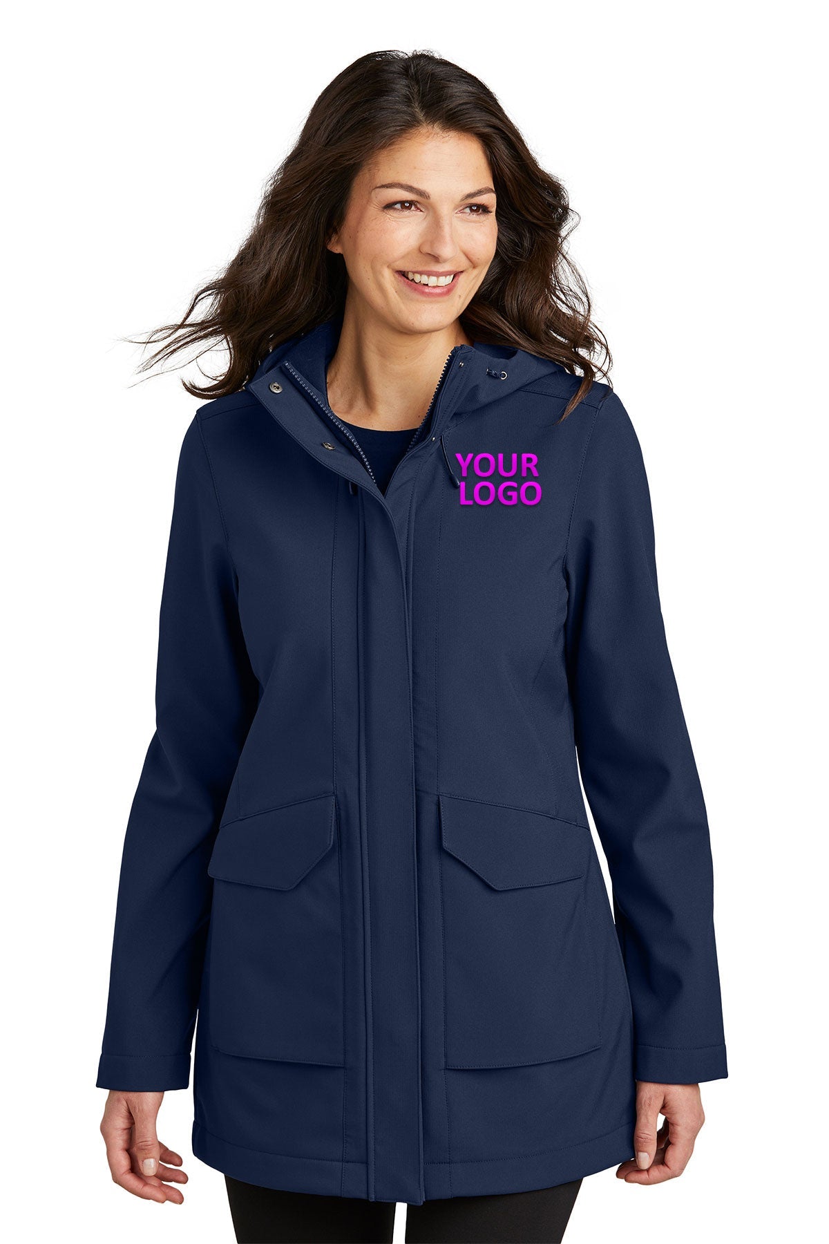 Port Authority River Blue Navy L919 company logo jackets
