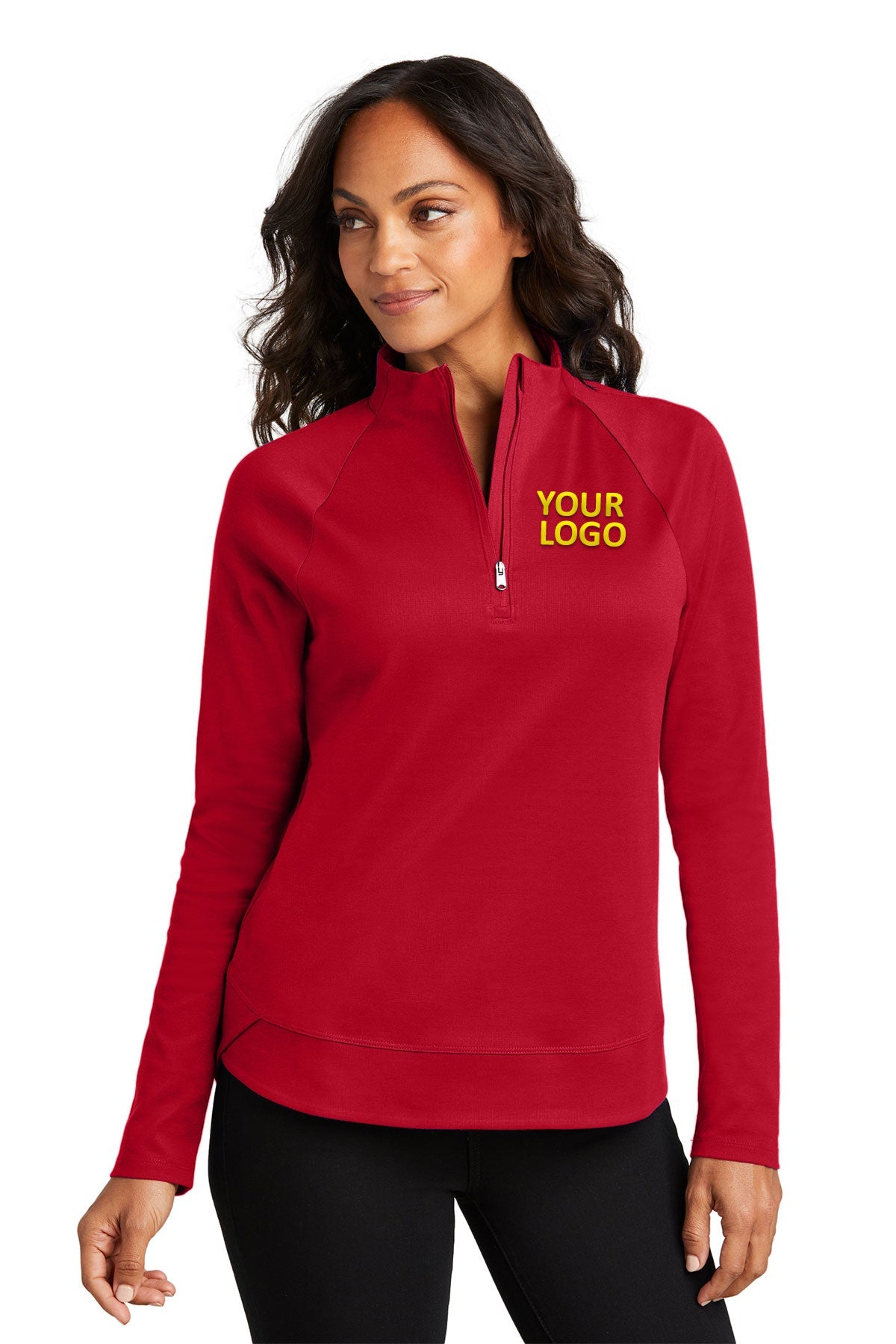 Port Authority Ladies C-Free Cypress Custom 1/4-Zips, Rich Red