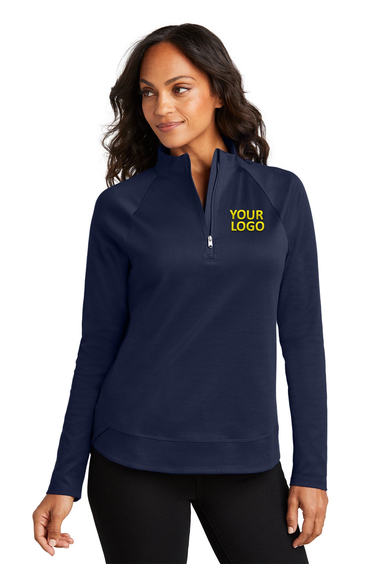 Port Authority Ladies C-Free Cypress Customized 1/4-Zips, True Navy