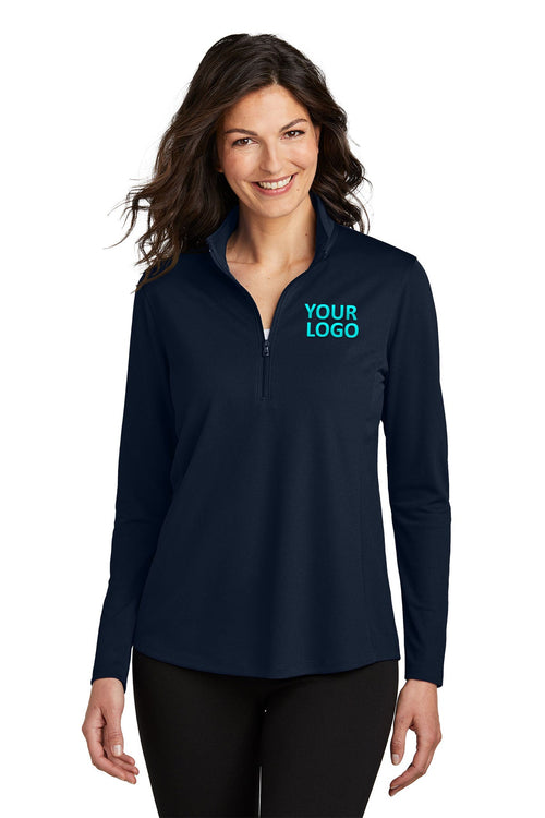 Port Authority Dry Zone UV Micro-Mesh 1/4-Zip, River Blue Navy [Colonial Property Management]