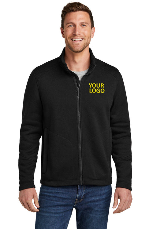 Port Authority Ladies Arc Sweater Fleece Custom Jackets, Deep Black