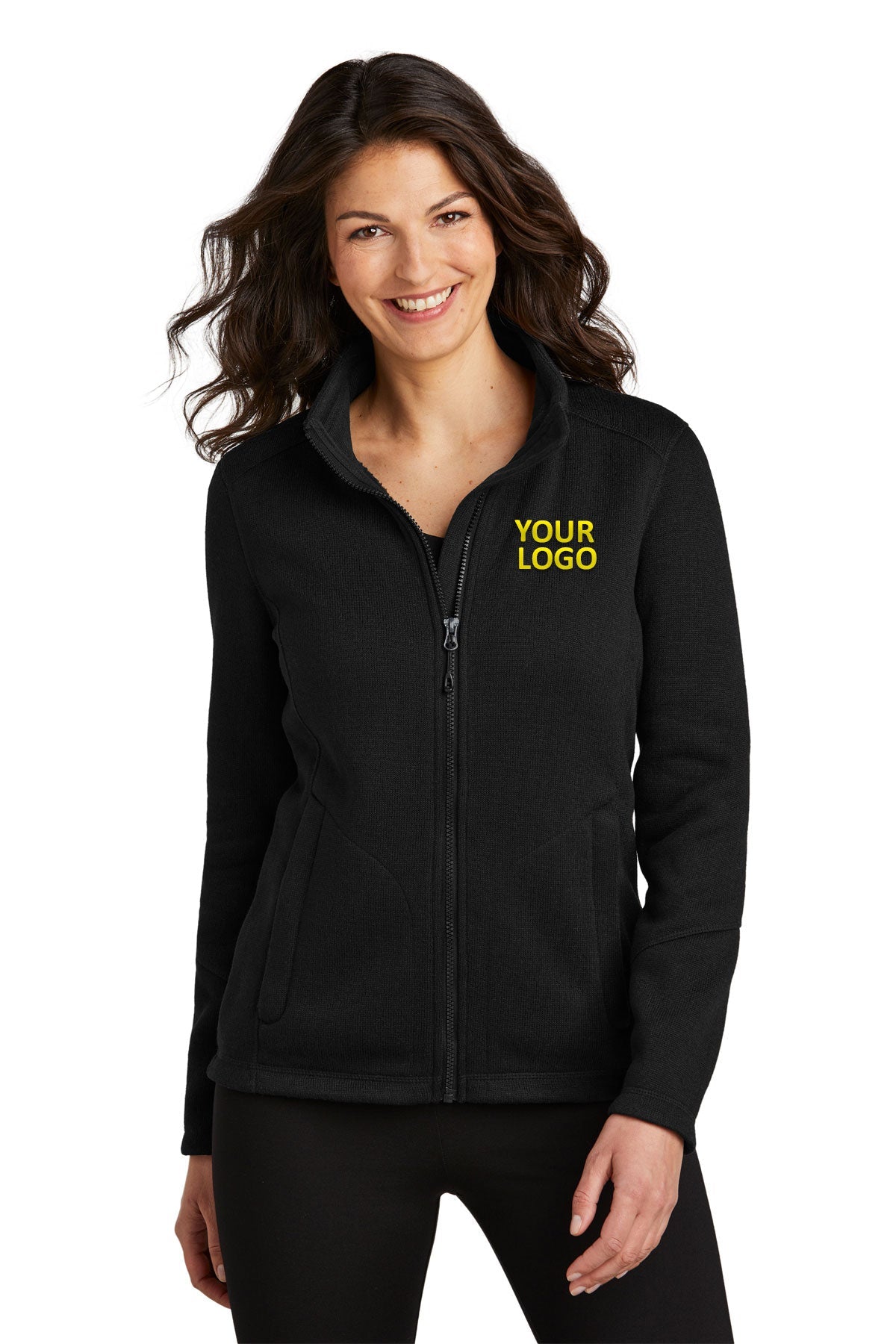 Port Authority Deep Black L428 jackets with company logo
