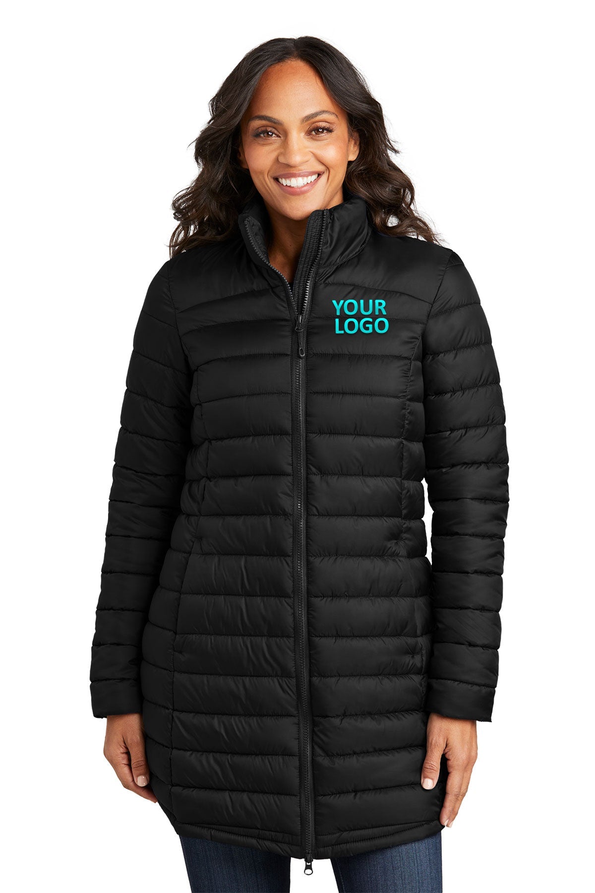 Port Authority Deep Black L365 custom logo jackets
