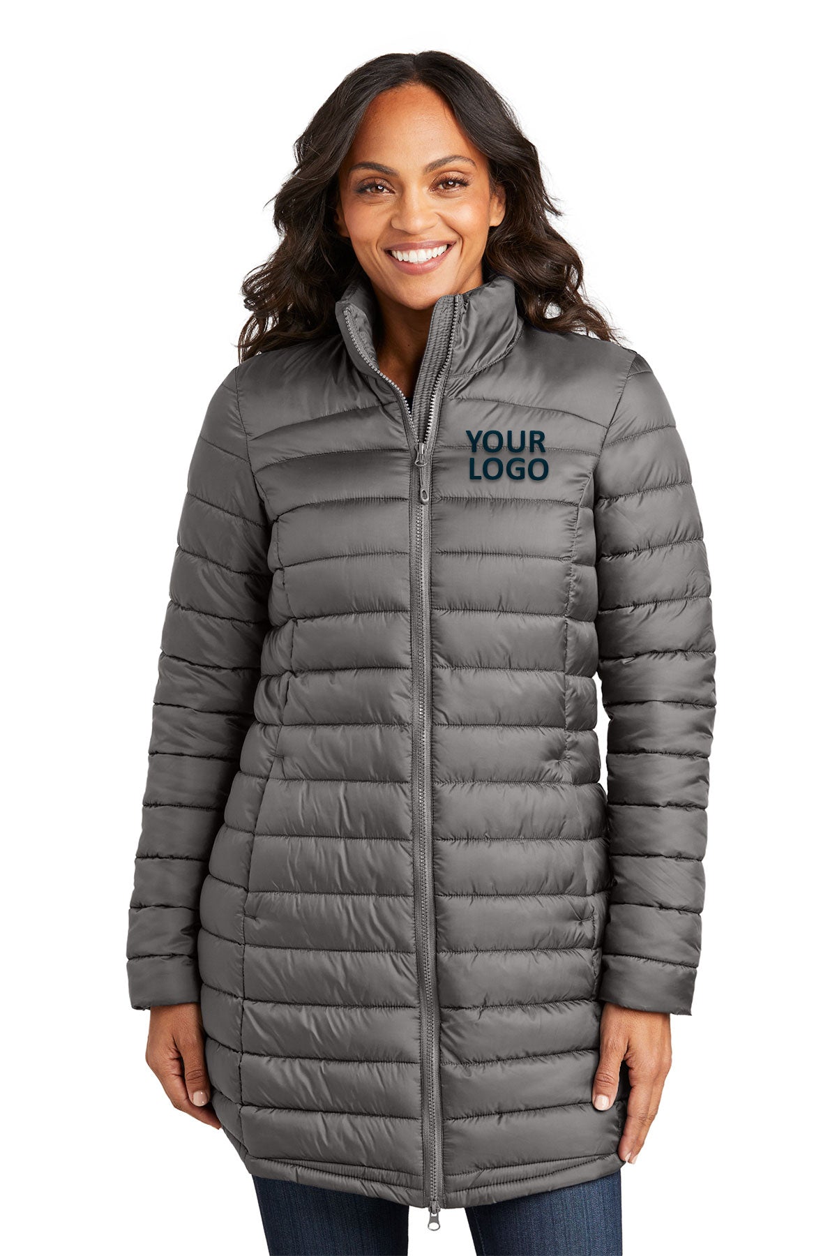 Port Authority Deep Smoke L365 company jackets with logo