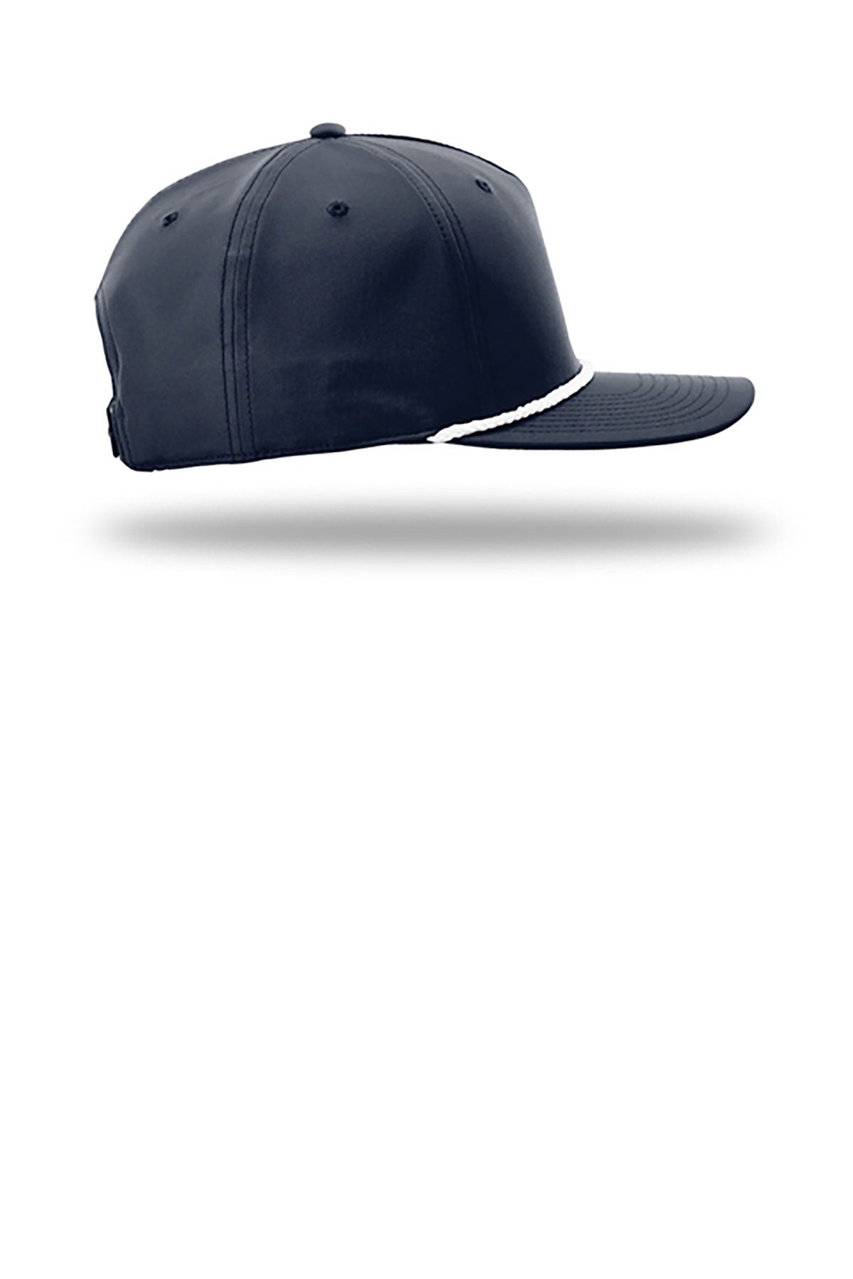 Richardson Custom 5-Panel Classic Rope Cap, Navy/ White
