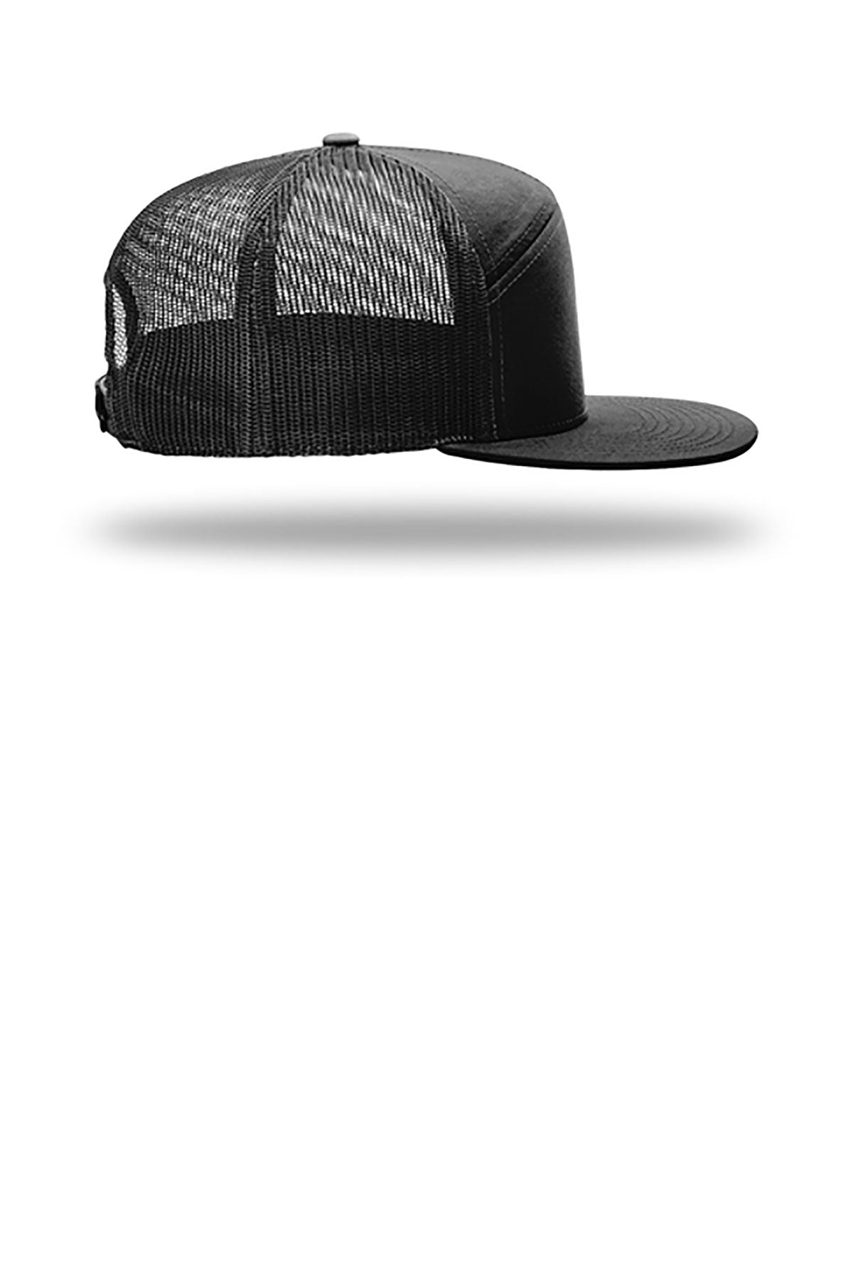 Richardson 7-Panel Custom Trucker, Black
