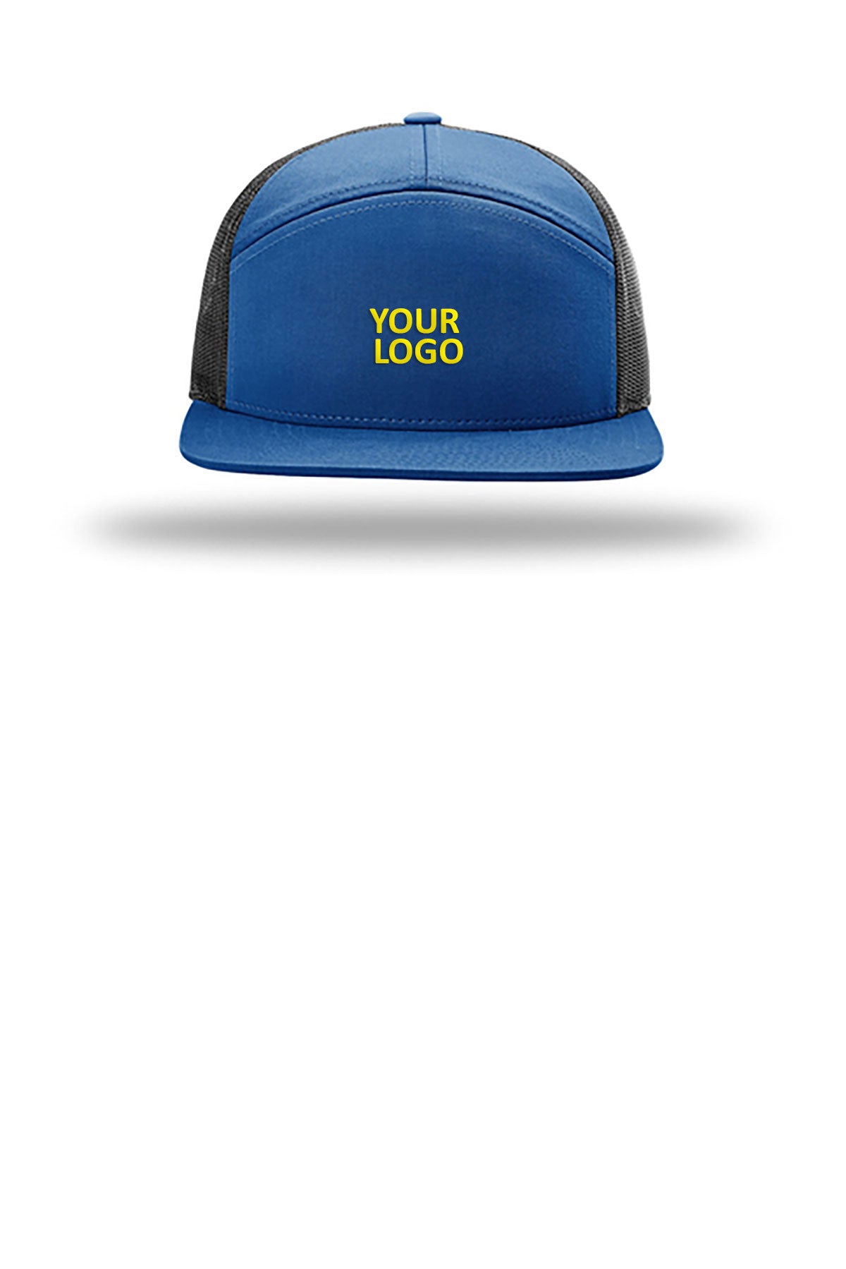 Richardson 7-Panel Custom Trucker, Royal/ Black