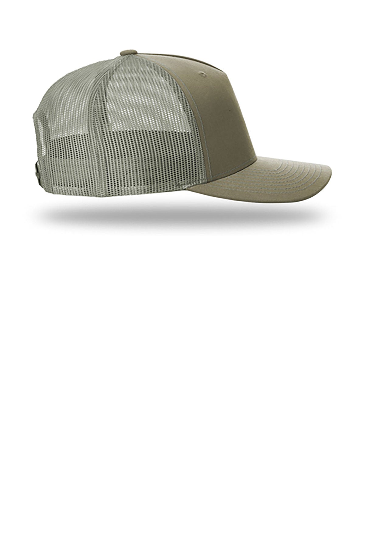 Richardson Five-Panel Custom Trucker, Pale Khaki/ Loden