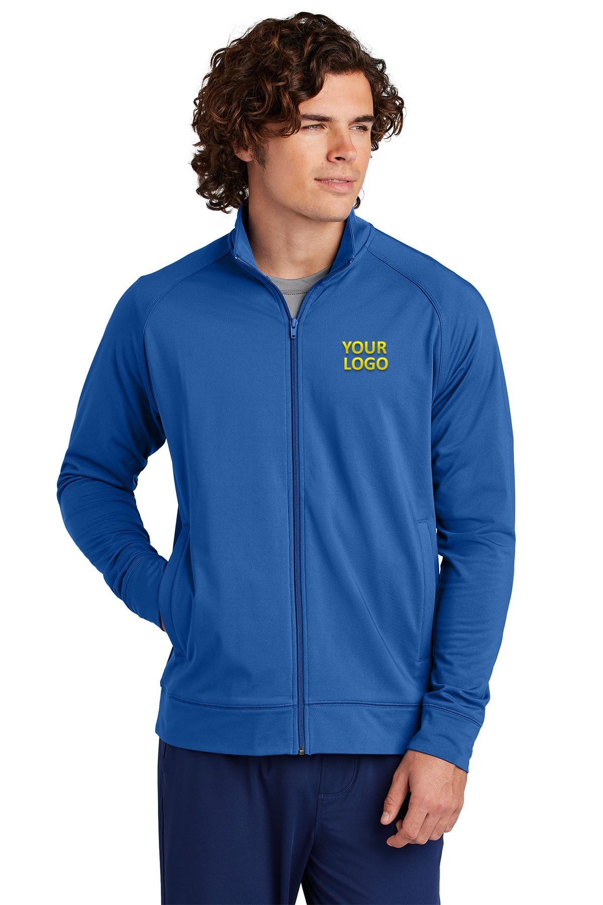 Sport-Tek Custom Sport-Wick Stretch Cadet Jackets, True Royal