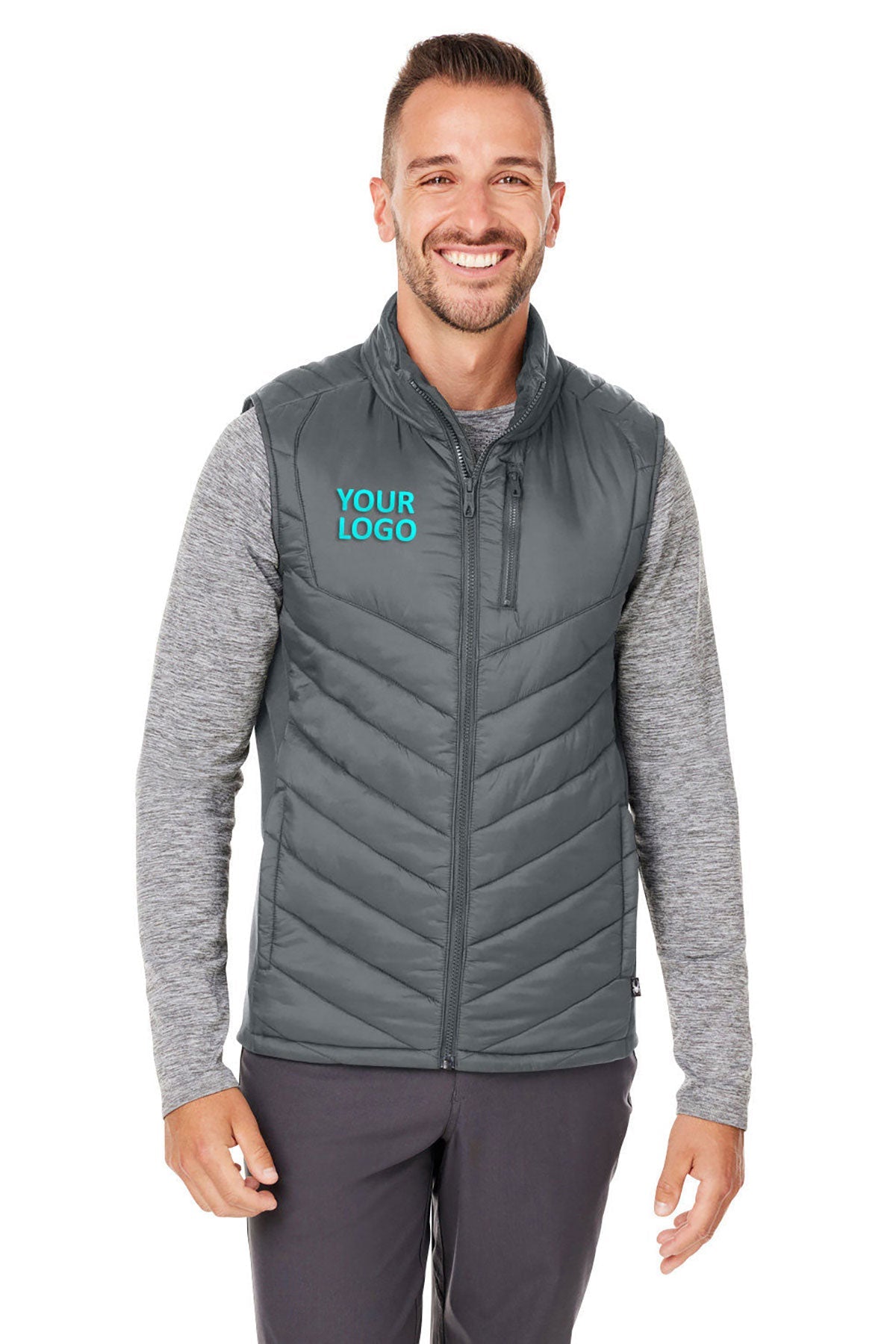 Custom Spyder Men's Challenger Vests, Polar